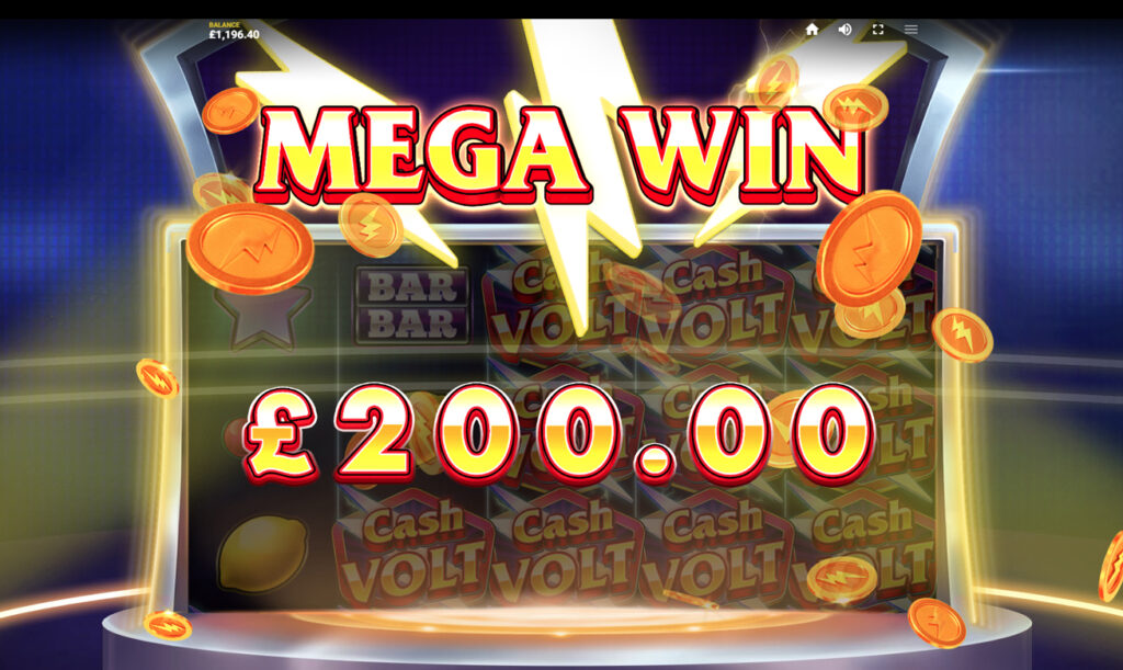 cash volt slot mega win